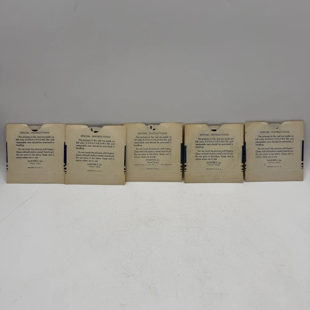 VTG Sawyer's View-Master Reel 1940's 1950's‎ Quebec Alberta Area Canada Lot (5)